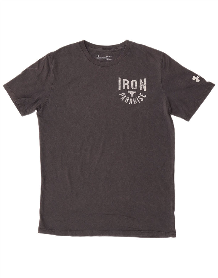 Under Armour Camiseta gráfica para hombre, parte superior mediana negra