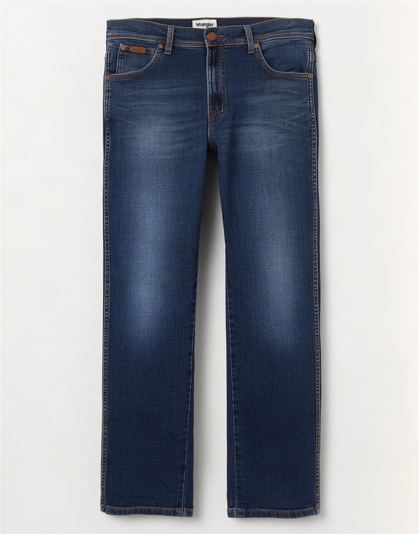 Wrangler Vaqueros rectos Texas para hombre W34 L32 Algodón azul marino