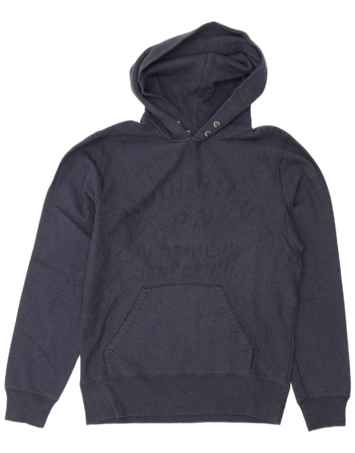 Woolrich Jersey Con Capucha Gráfica Para Hombre Azul Marino Mediano