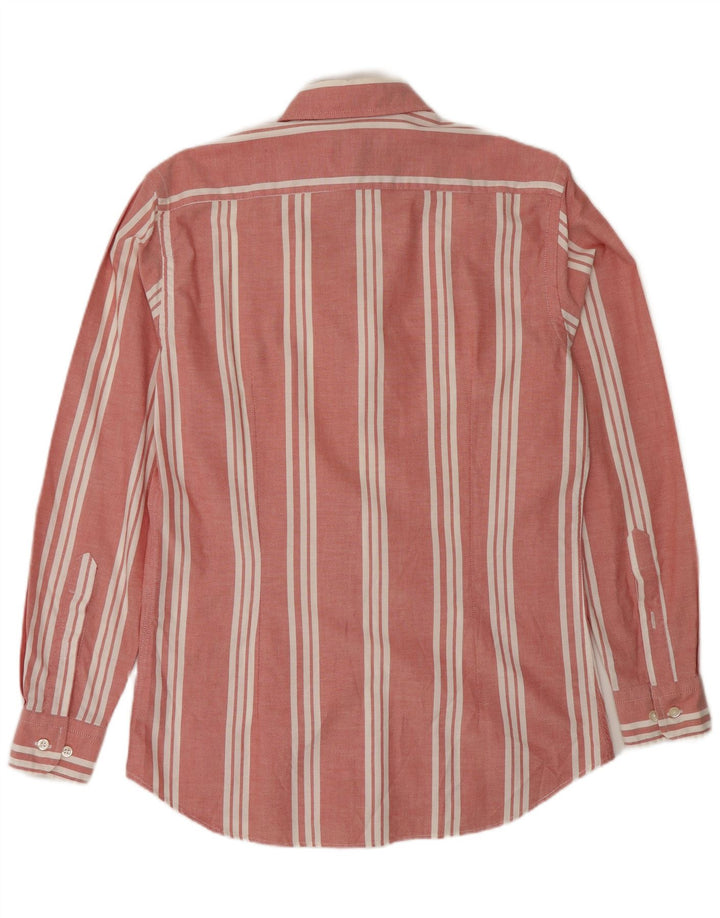 John Ashfield Camisa para hombre Talla 39 15 1/2 Mediana Rayas rojas