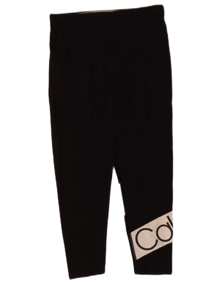 CALVIN KLEIN Leggings capri gráficos para mujer Reino Unido 44 Grande Negro Colorblock