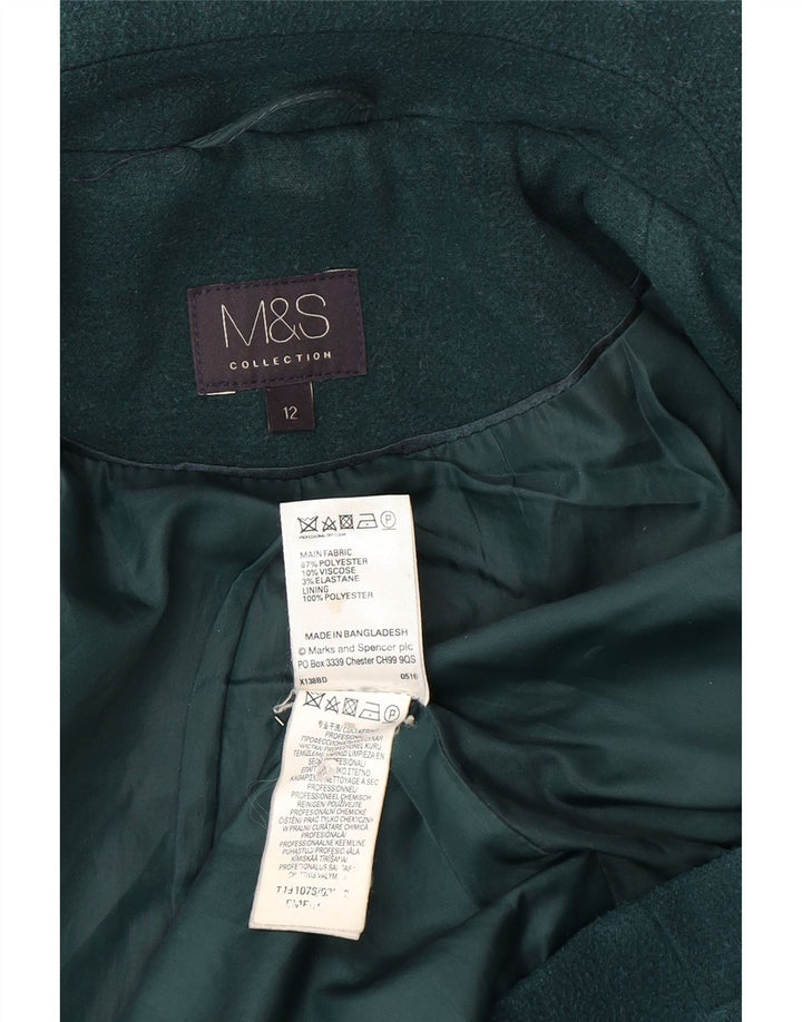 Marks & Spencer Chaqueta tipo blazer con doble botonadura para mujer UK 40 Verde medio