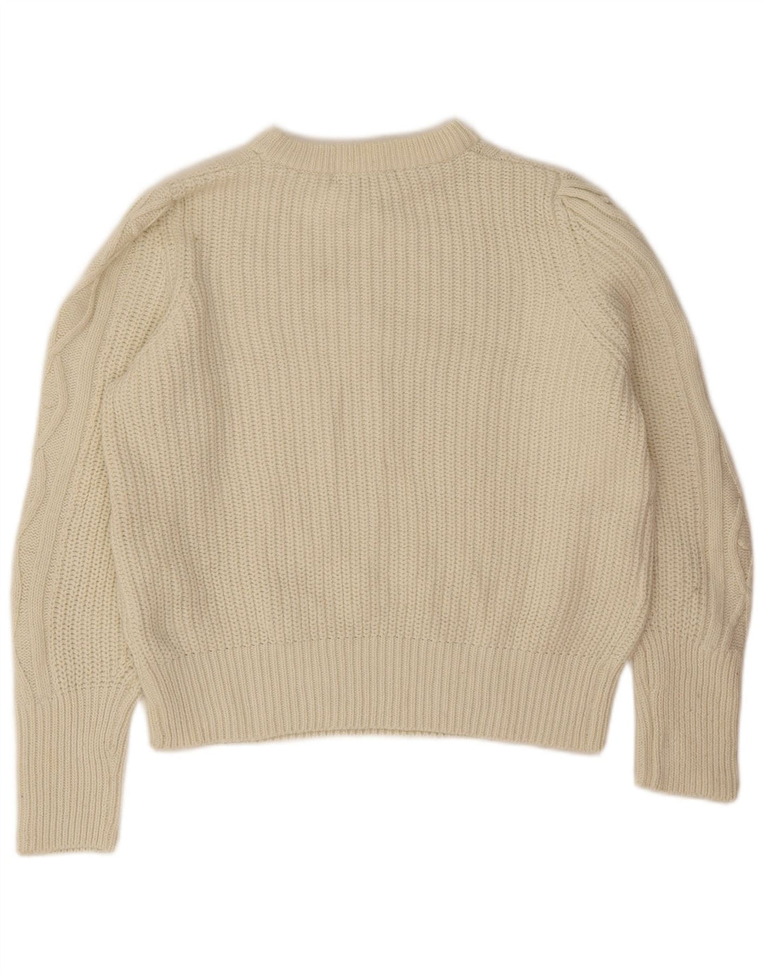 Marks & Spencer Jersey con Cuello Barco para Mujer UK 46 Grande Poliéster Beige