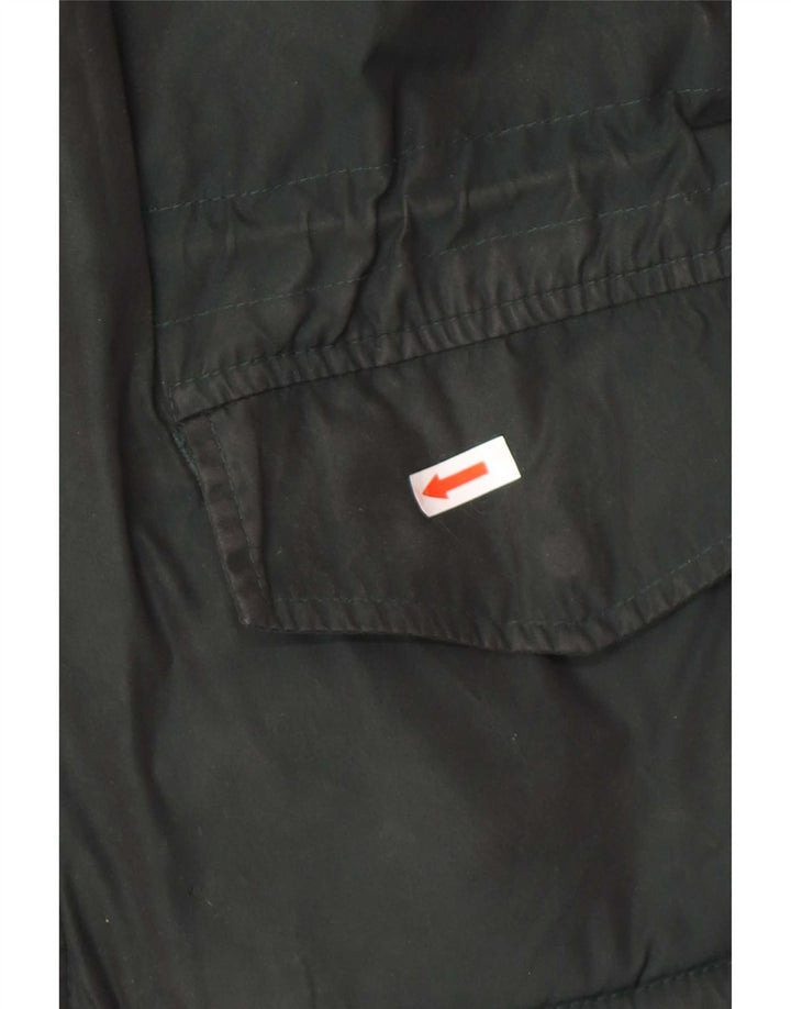 Aspesi Chaqueta militar para hombre ES 38 Verde medio Poliéster color block