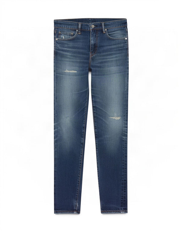 Levi's Hombre 508 Vaqueros Slim Desgastados W29 L32 Algodón Azul