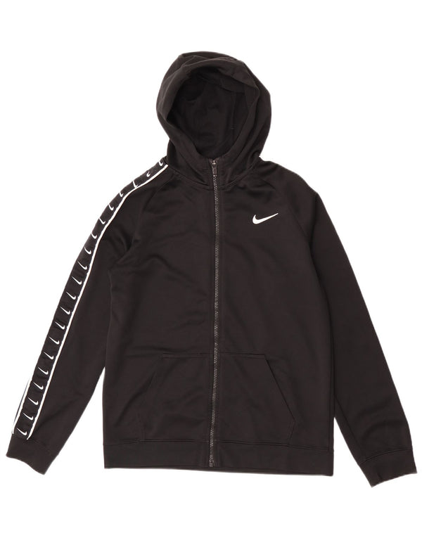 Nike Boys Graphic Zip Sudadera con capucha 13-14 años XL Negro Poliéster Deportes
