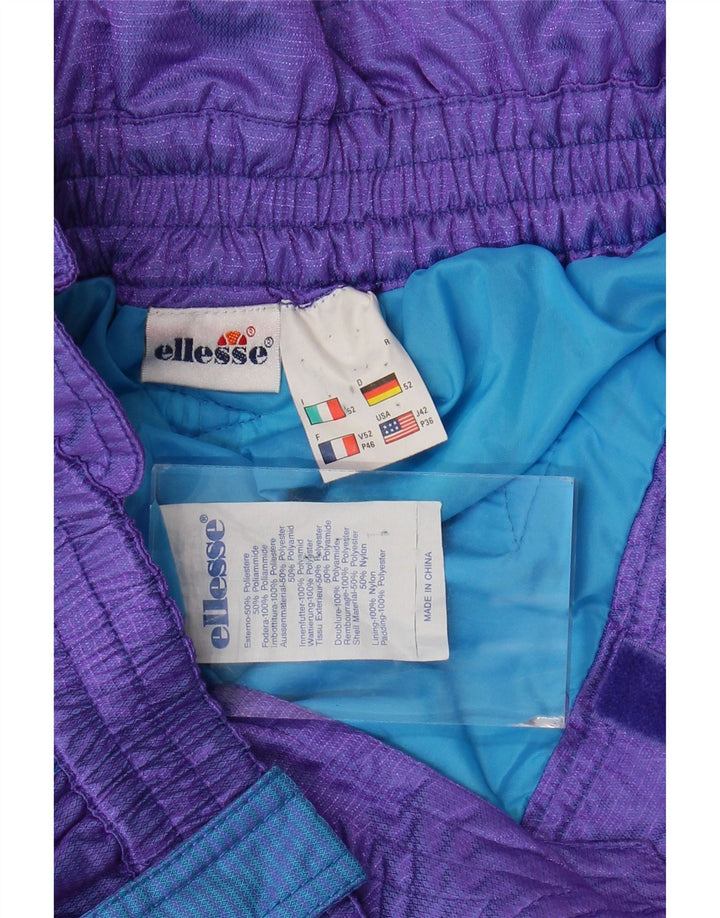 Ellesse Hombre Pantalones De Esquí Gráfico IT 52 Large Púrpura Colorblock Poliéster
