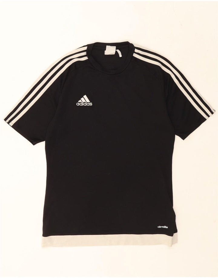 ADIDAS Camiseta Climalite para hombre Top Small Black Colourblock Poliéster