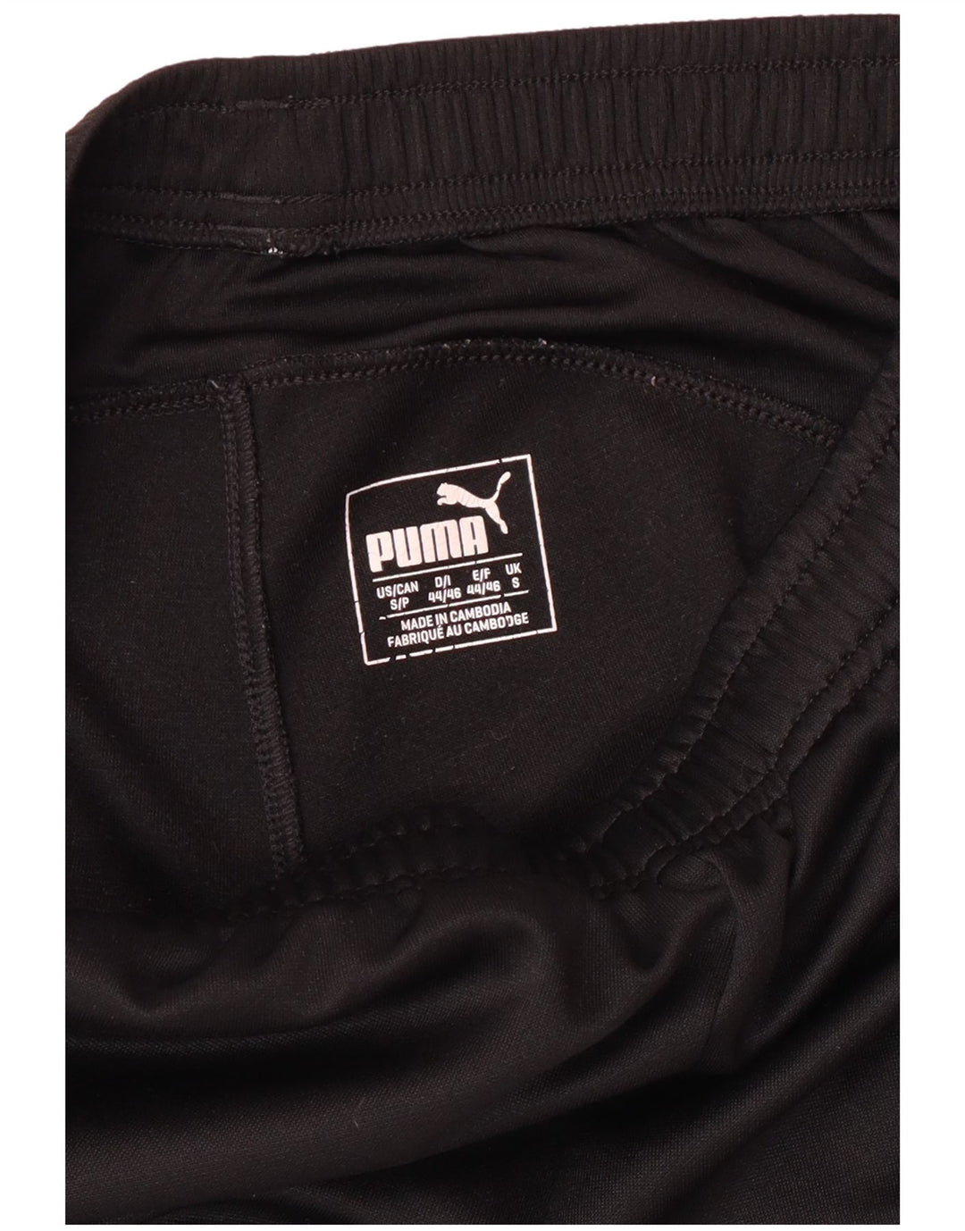 Puma Pantalones De Chándal Para Hombre Pequeños Poliéster Color Block Negro