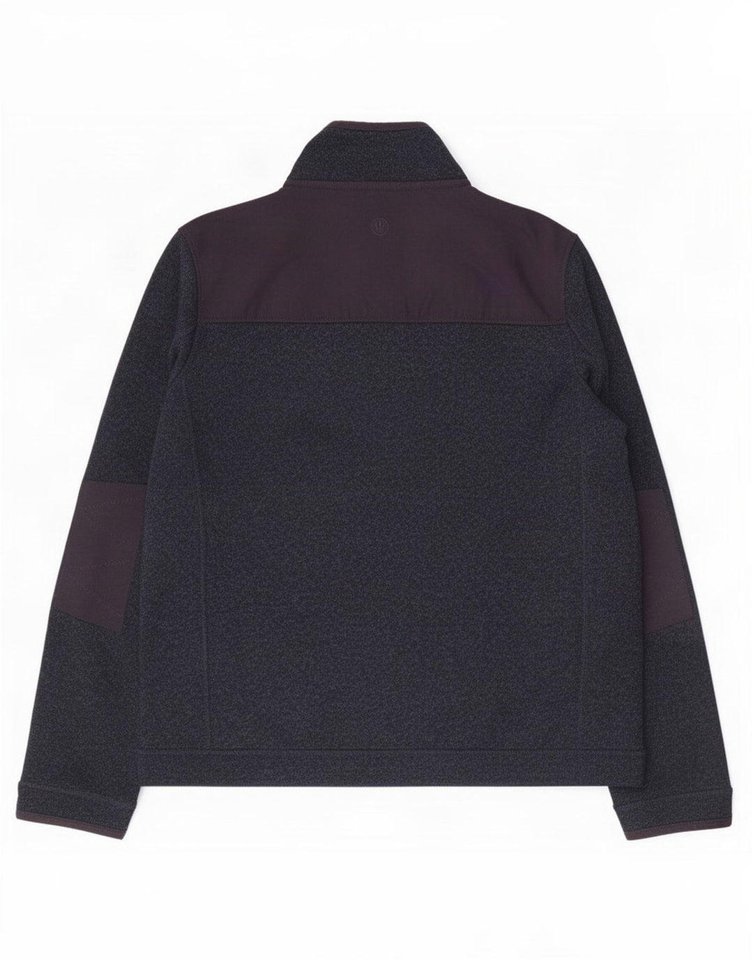 Sudadera con capucha y cuello con cremallera para hombre de Fat Face, jersey grande de poliéster moteado en azul marino