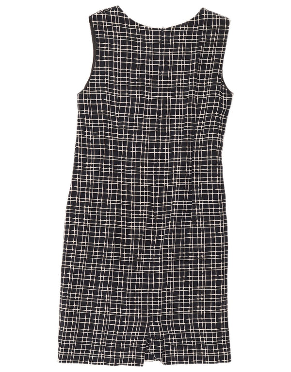 Libra Vestido tubo sin mangas para mujer UK 44 Mediano Azul marino Cuadros Algodón