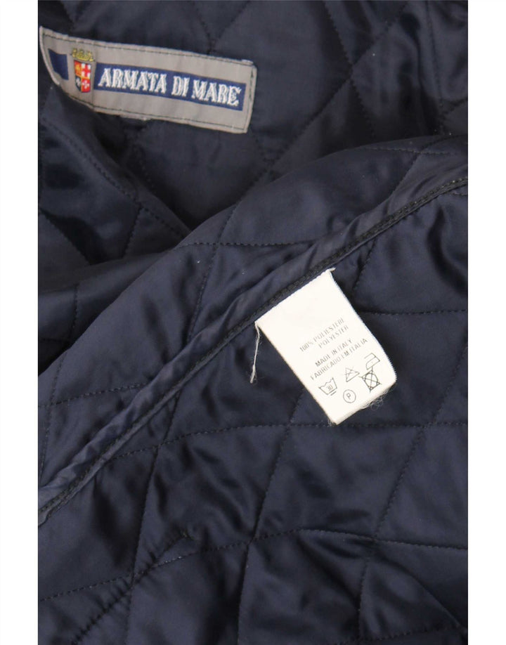 Armata Di Mare Chaqueta acolchada para hombre UK 40 Grande Poliéster azul marino