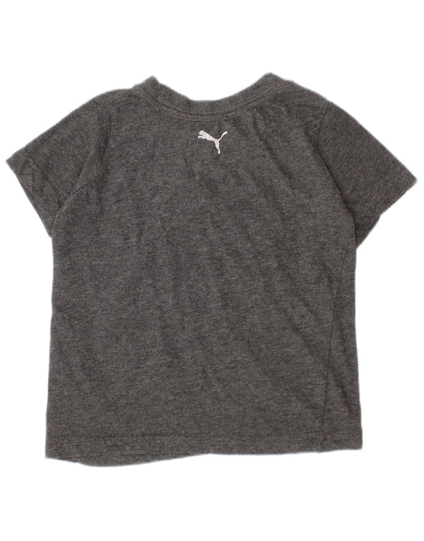 Puma Camiseta gráfica para bebé niño 18-24 meses Algodón gris