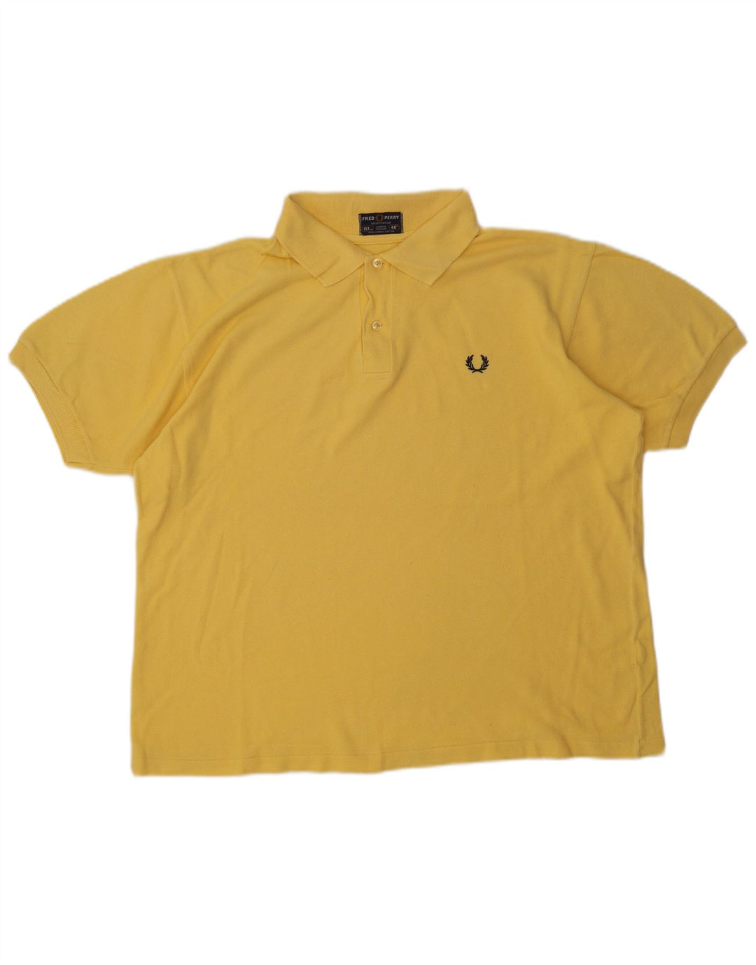 Polo Fred Perry Hombre Grande Amarillo Algodón