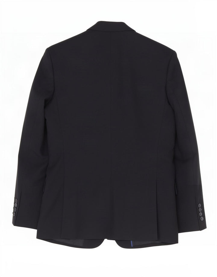 Marks & Spencer Chaqueta tipo blazer de 2 botones para hombre UK 36 Small Poliéster negro