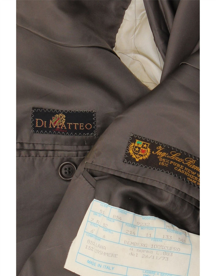 ING LORO PIONA & CO. Chaqueta tipo blazer para hombre IT 52 XL Espiga negra