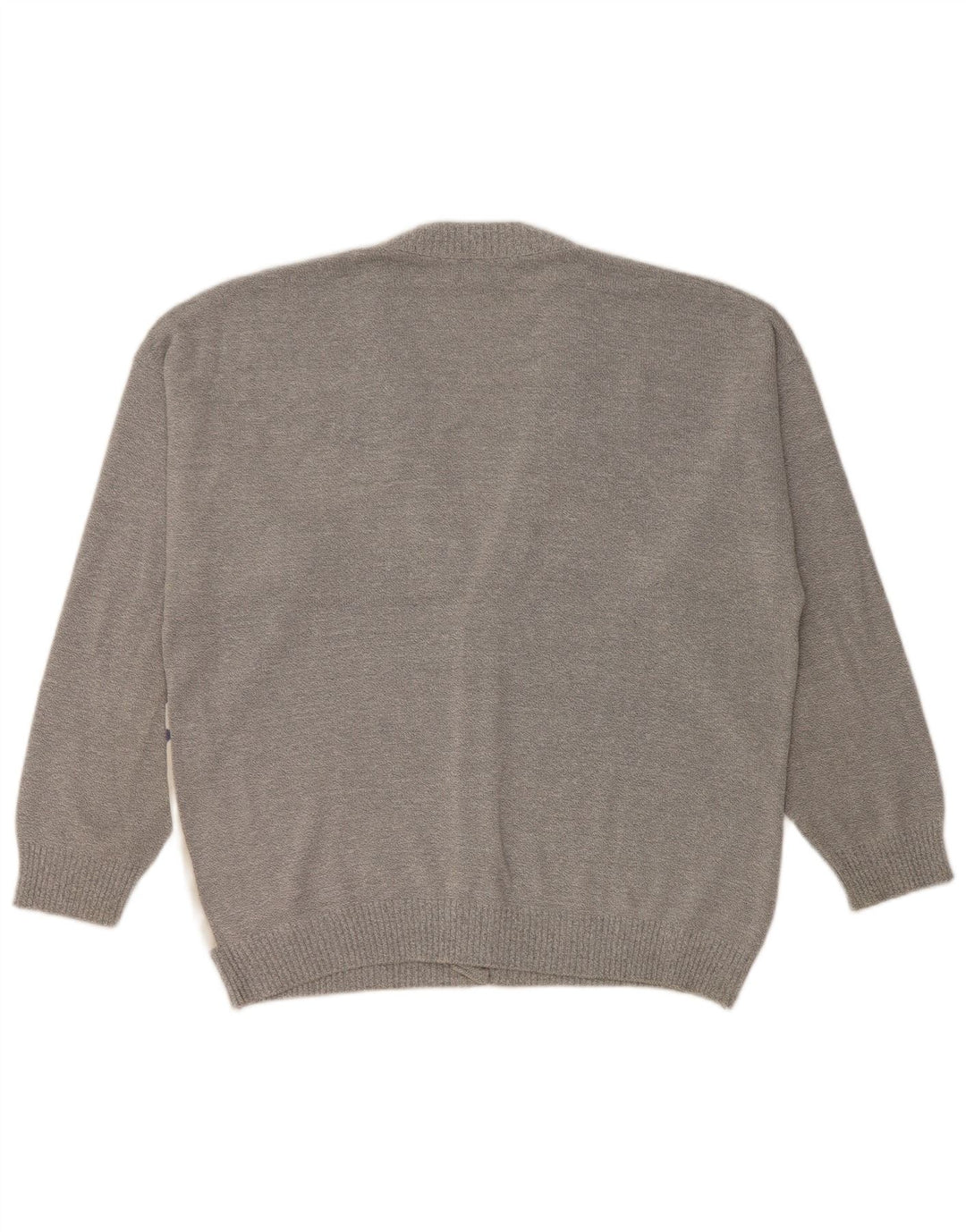 JAC Cárdigan para hombre IT 52 Large Gris Colorblock Algodón