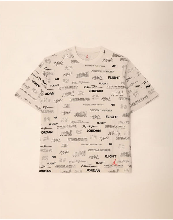 Jordan - Camiseta gráfica para hombre, talla XL, algodón blanco