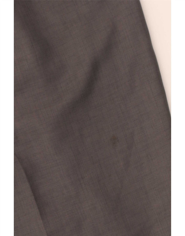 Farah Mens Pegged Chino Pantalones W38 L33 Poliéster Gris