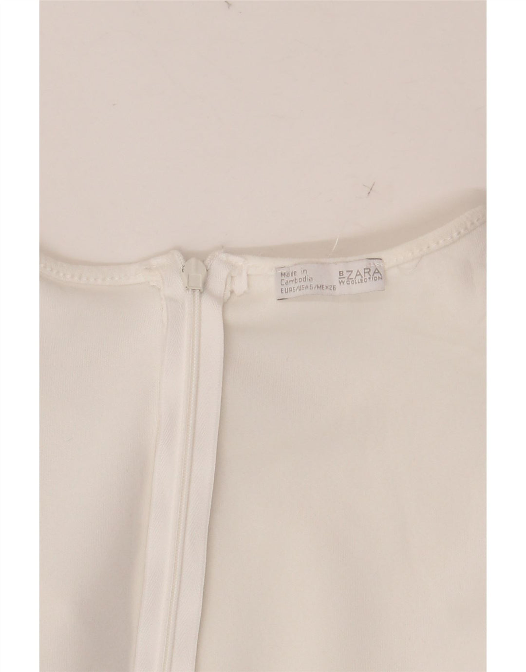 ZARA Mono corto de manga corta para mujer UK 8 Small W28 Blanco