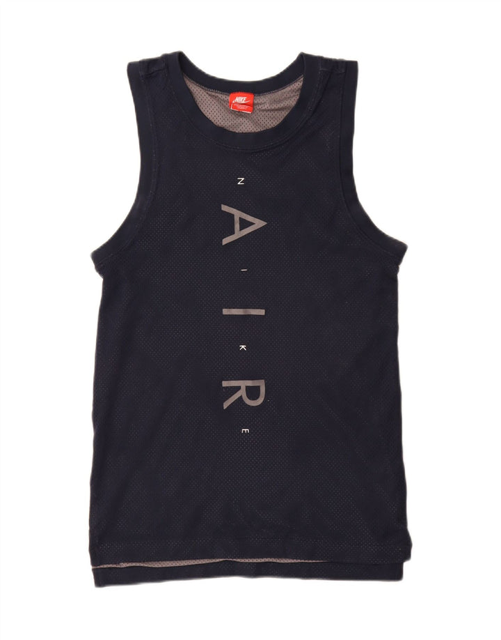 Nike Mens Graphic Vest Top Pequeño Azul Marino Poliéster