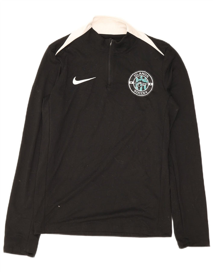 Nike - Chándal con gráfico y cremallera en el cuello para hombre, talla pequeña, color negro