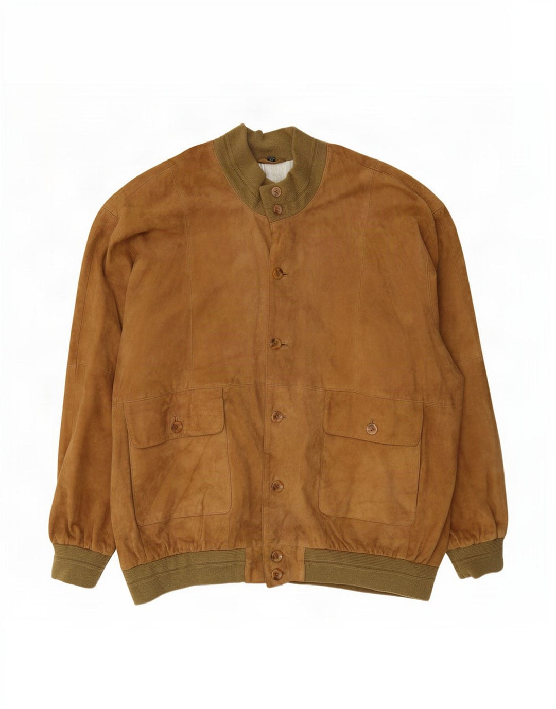 Barisal Chaqueta bomber de ante para hombre IT 58 4XL Cuero beige