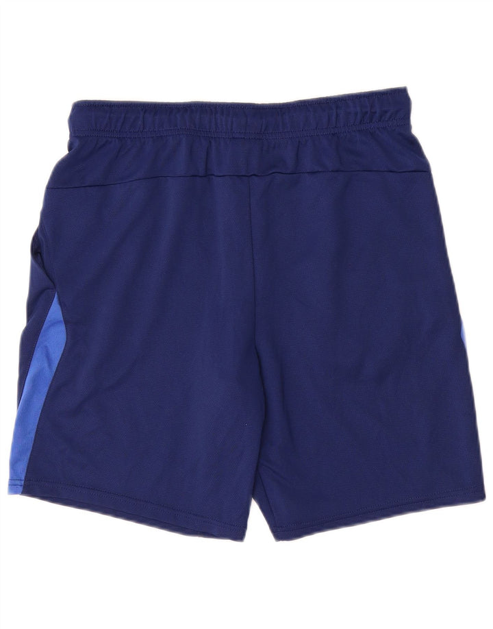 Pantalones cortos deportivos Nike Dri Fit para hombre Poliéster color block azul marino mediano