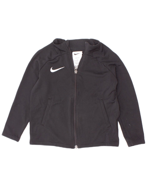 Nike Dri Fit Chándal Top Chaqueta para Niñas 4-5 Años Pequeño Negro Poliéster