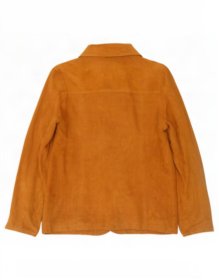 Borgo Antico Chaqueta de ante para mujer IT 48 XL Cuero beige
