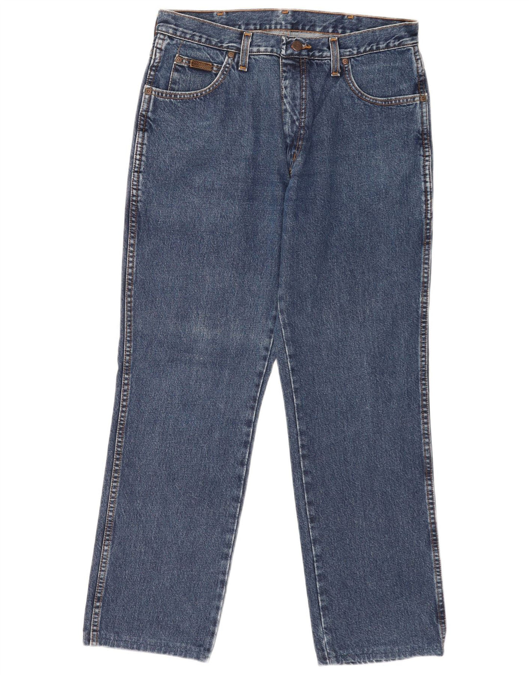 Wrangler Vaqueros Rectos Texas Para Hombre W34 L29 Algodón Azul
