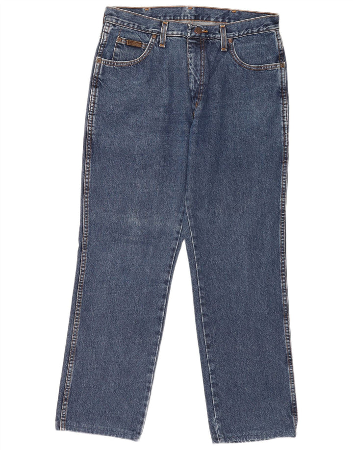 Wrangler Vaqueros Rectos Texas Para Hombre W34 L29 Algodón Azul