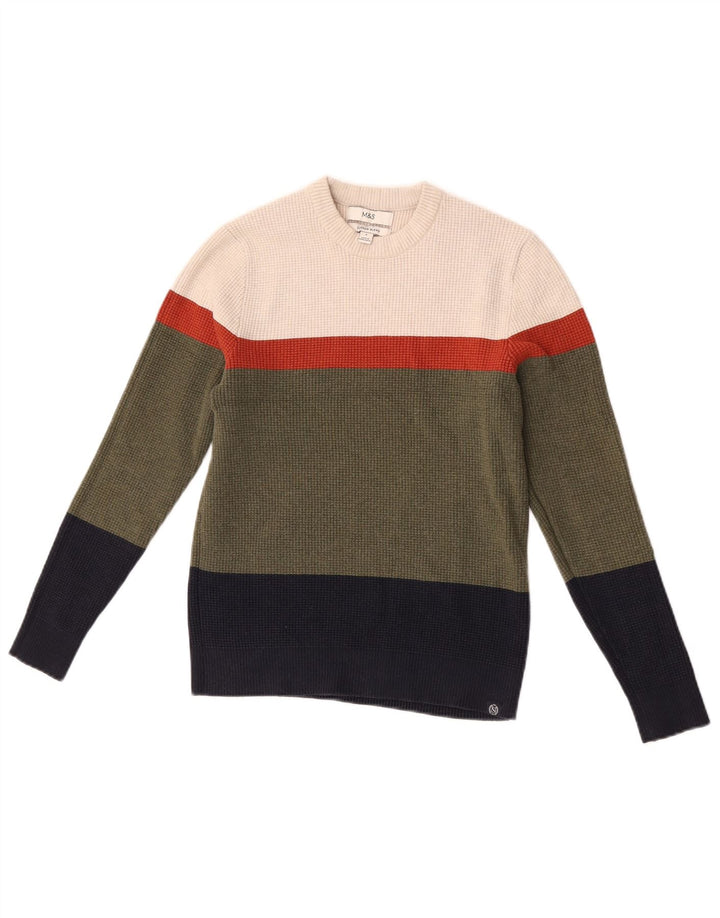 Marks & Spencer Suéter de Cuello Redondo para Mujer UK 10 Small Multicolor