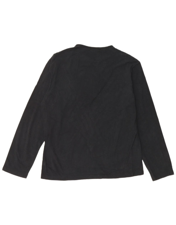 FRED PERRY Camiseta Hombre Manga Larga XL Algodón Negro