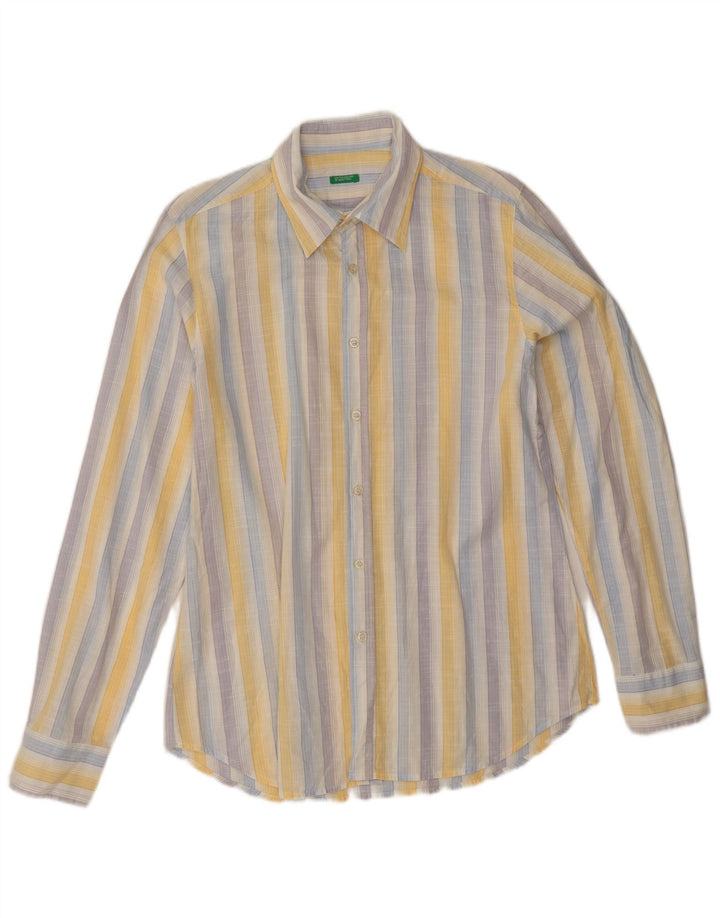 Camisa Benetton Hombre Mediana Rayas Multicolor