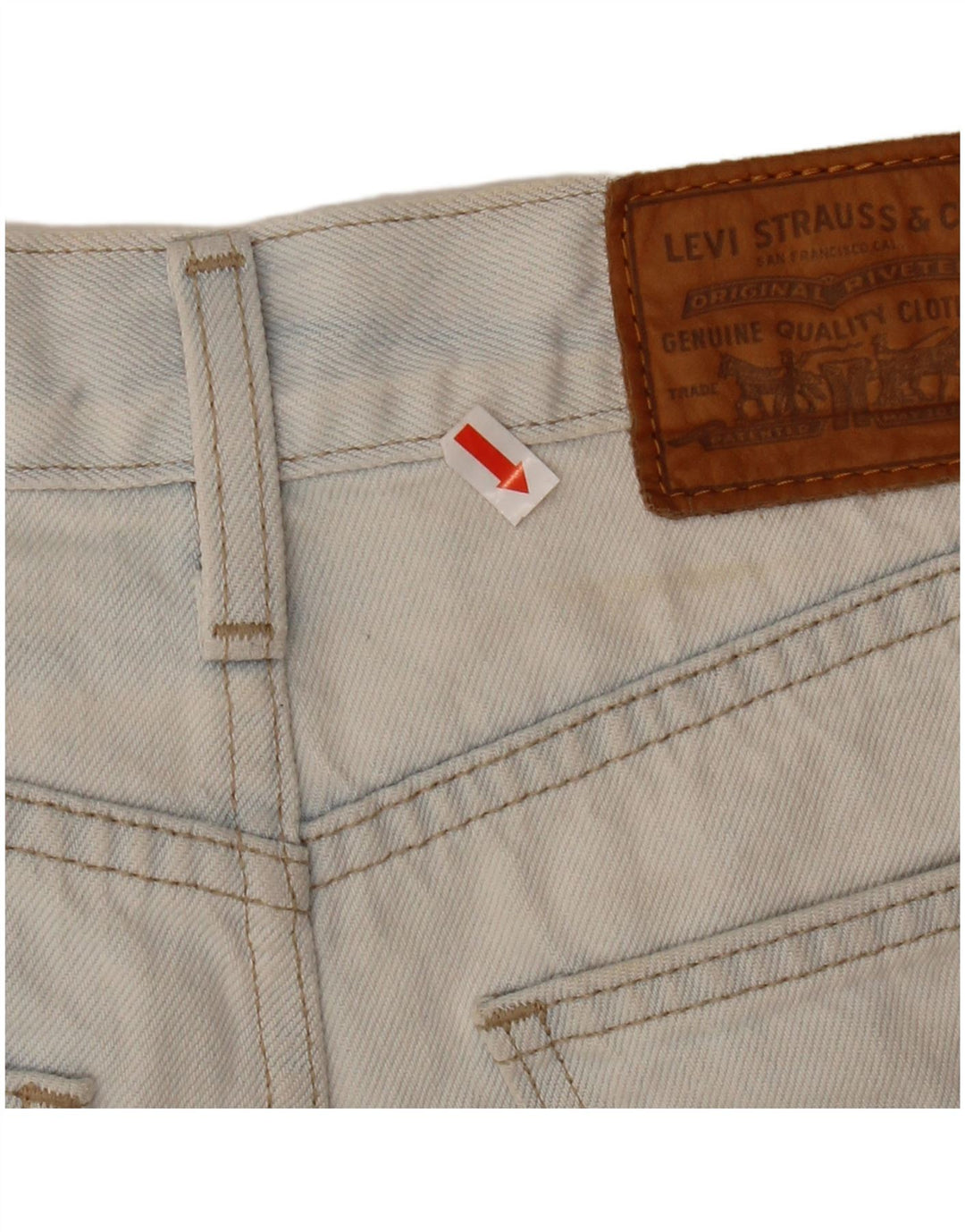 LEVI'S Pantalones cortos vaqueros de cintura alta para mujer W25 XS Algodón azul