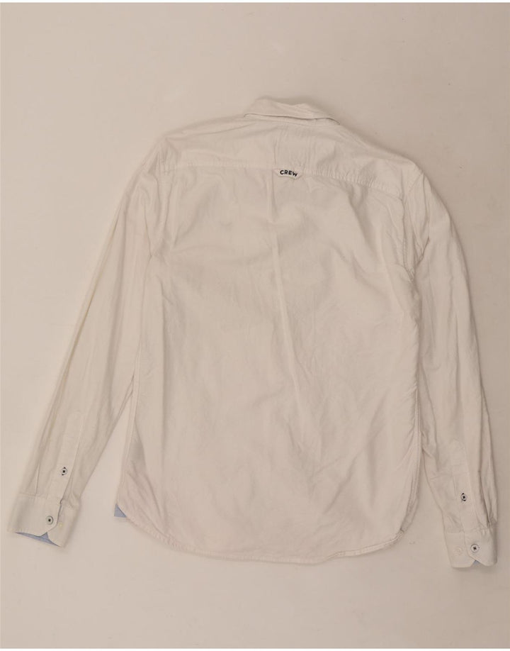 Crew Clothing Camisa Slim Fit para Hombre Algodón Blanco Pequeño