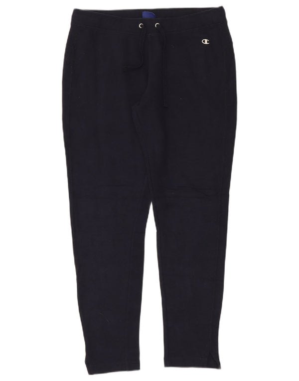 Champion Womens Tracksuit Trousers UK 14 Large Navy Blue
