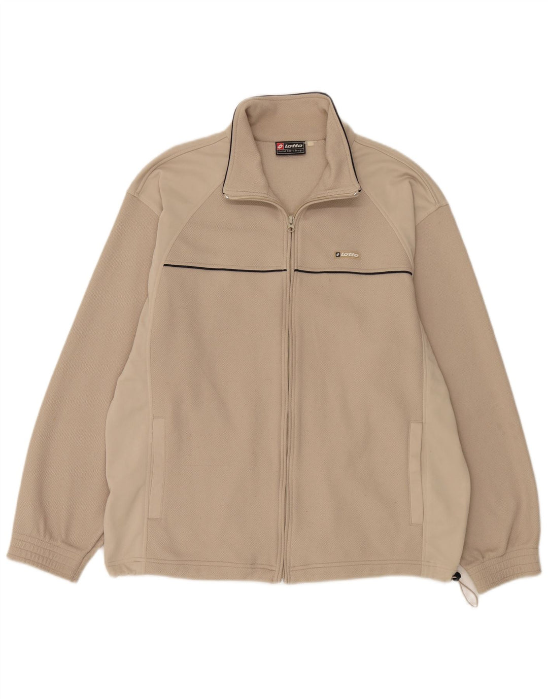 Lotto Chaqueta de Chándal para Hombre UK 42/44 XL Beige Poliéster
