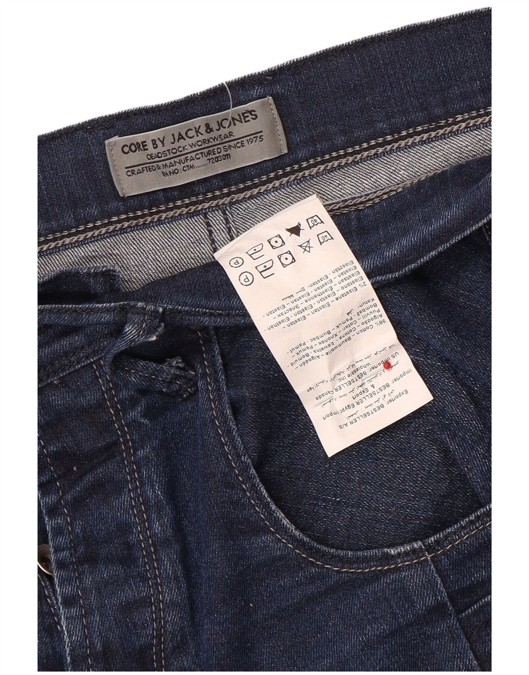 Jack & Jones Vaqueros Rectos Hombre W36 L29 Algodón Azul Marino