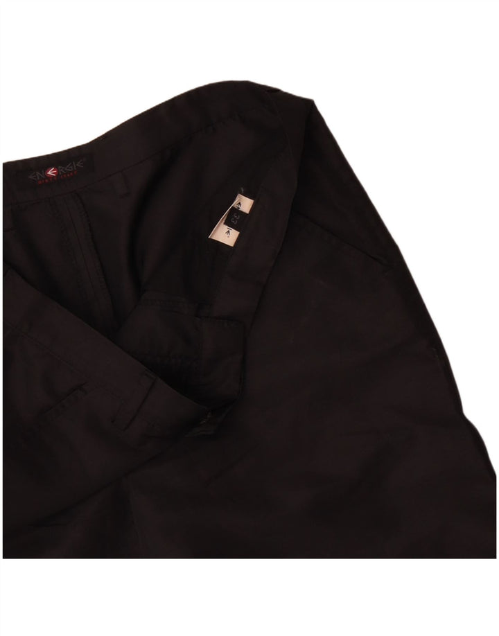 Pantalones capri de cintura alta para mujer Energie W33 L23 Poliéster negro