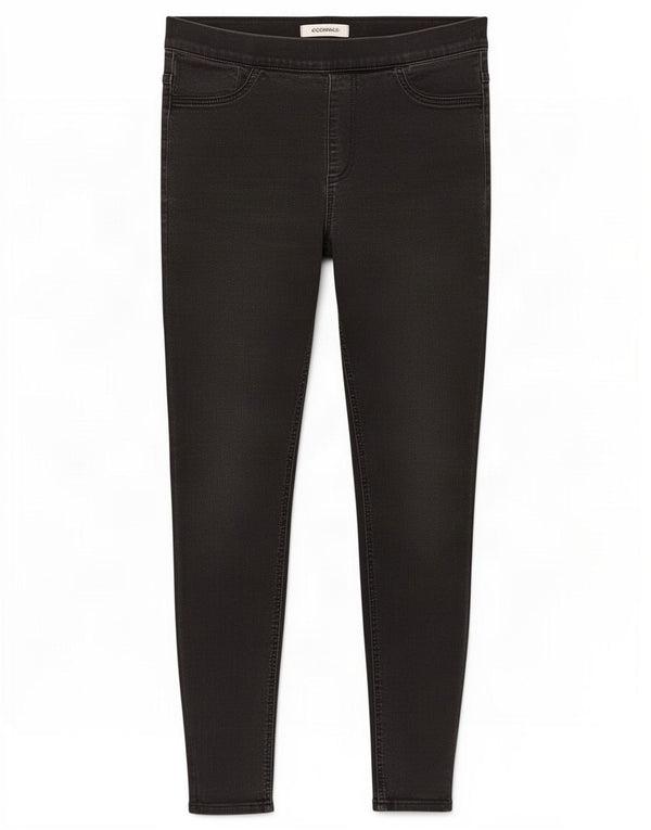 Marks & Spencer Jeans Jegging para Mujer UK 12 Medium W30 L26 Algodón Negro