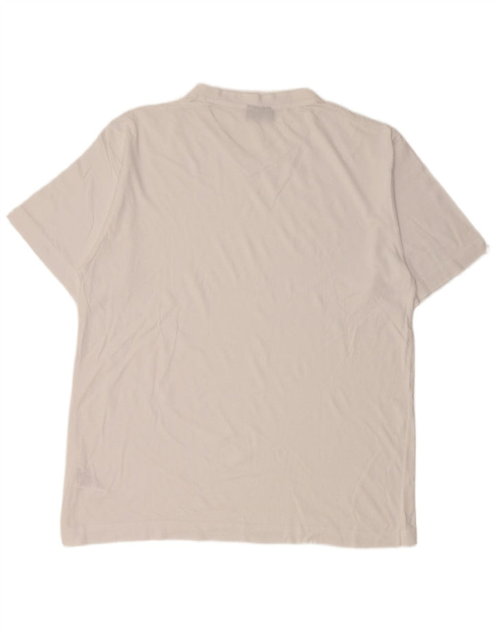 Kappa Camiseta Hombre Top XL Blanco Algodón