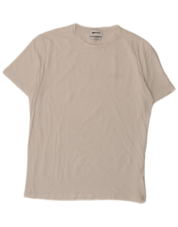 Gas Hombre Slim Fit Camiseta Top XL Blanco