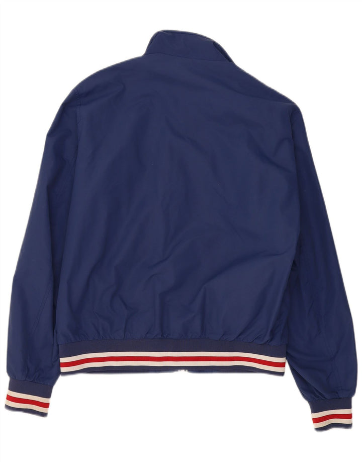 WPM Chubasquero para niños 15-16 años Large Azul Marino Colorblock Poliamida