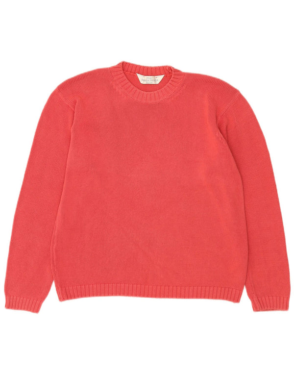 Marks & Spencer - Jersey de cuello redondo para mujer, talla 40, algodón rosa medio