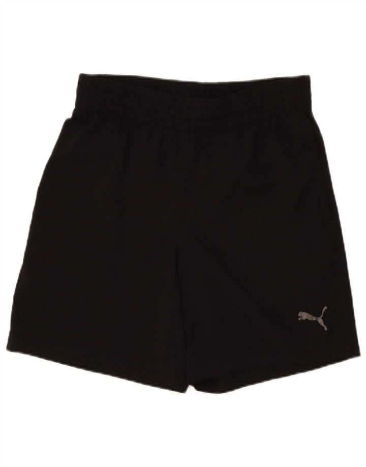 Puma Pantalones cortos deportivos para hombre pequeño poliéster negro