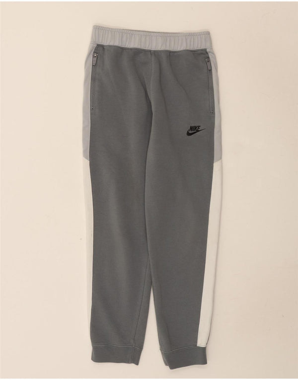 Nike - Pantalón de chándal para niño, 12-13 años, talla grande, gris, deportivo