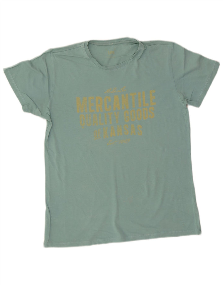 Camiseta con gráfico Lee para hombre Top de algodón turquesa medio