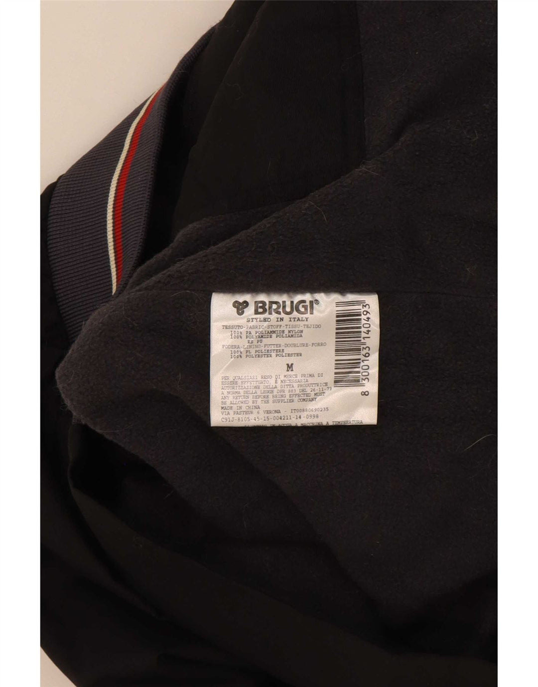 Brugi Chaleco para hombre ES 38 Medium Negro Colorblock Poliamida